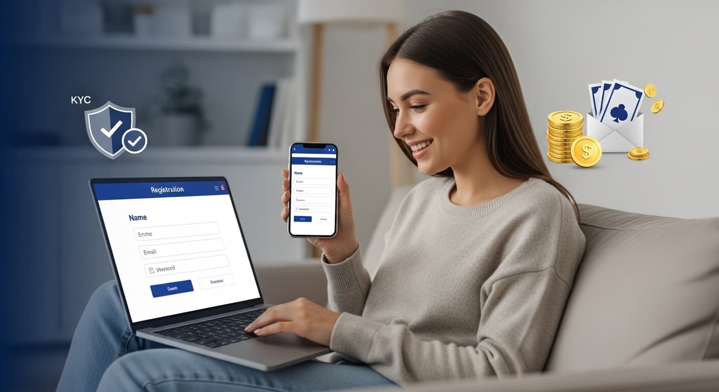 Sådan registrerer du dig på et onlinekasino: En trin-for-trin guide image
